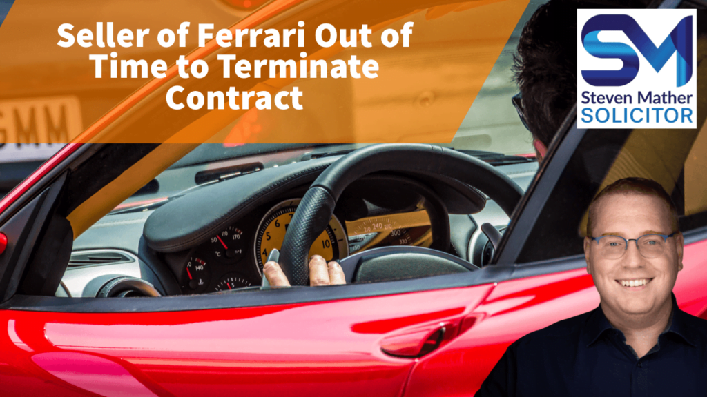 Termination of contracts Ferrari