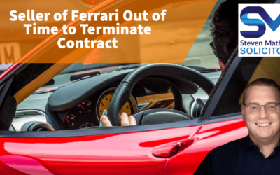 Seller of a Ferrari Was Out of Time to Exercise Termination Right When Payment Funds Did Not Arrive in Time
