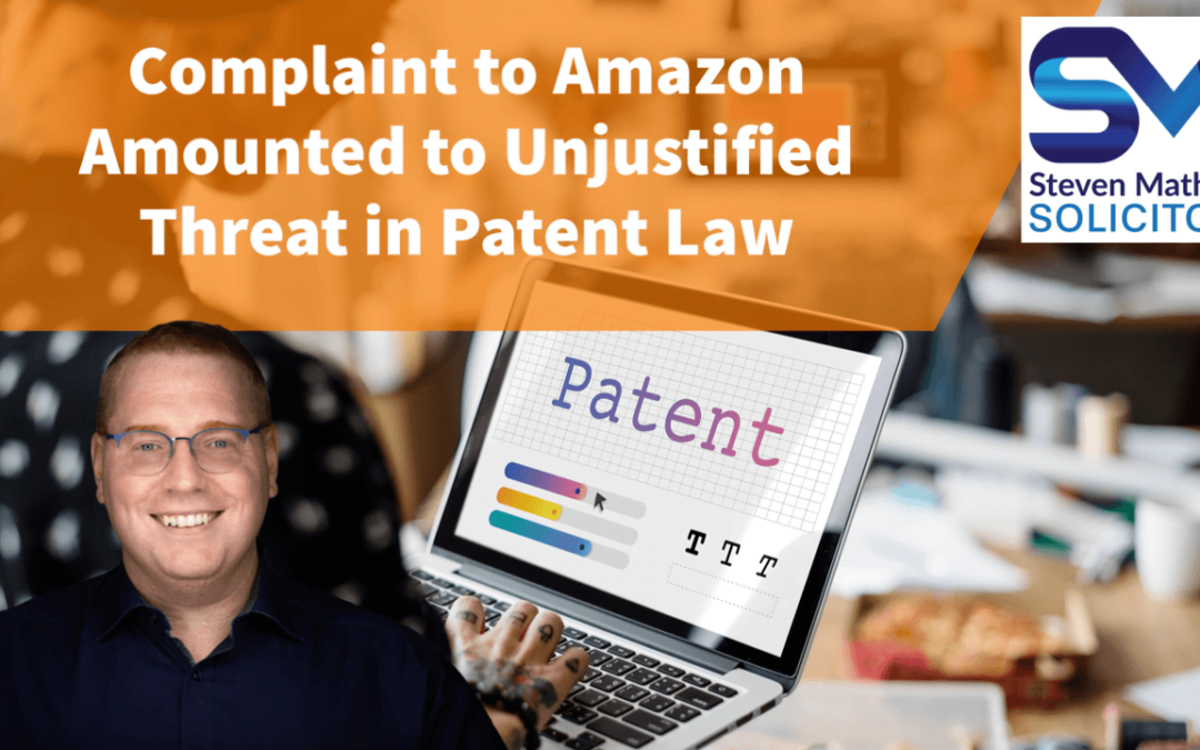 Use of Amazon Brand Registry Amounted to Unjustified Threat of Patent Infringement
