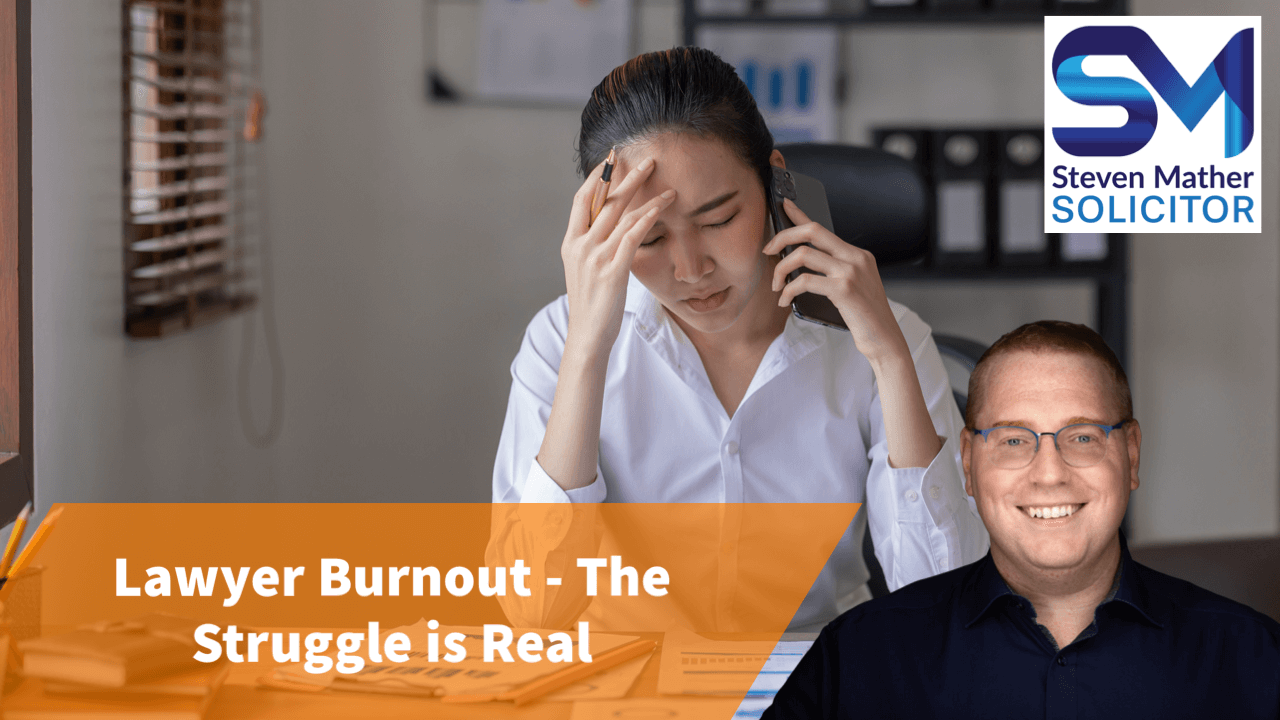 Lawyer burnout - things to help stressed solicitors