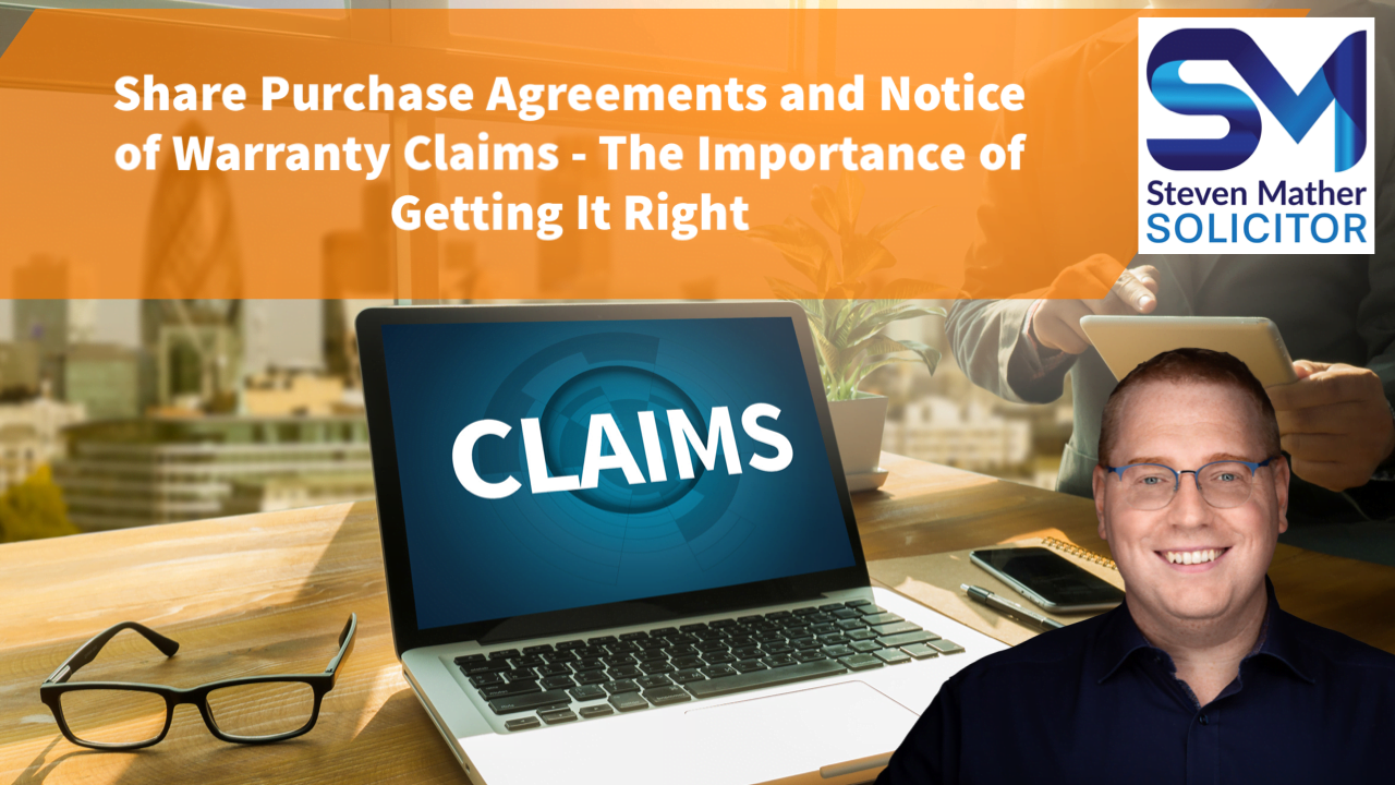 Share Purchase Agreements And Notice Of Warranty Claims The