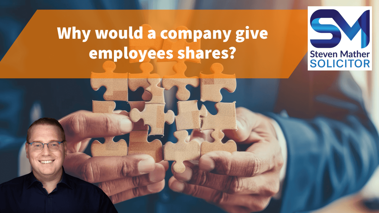 Why would a company give employees shares?