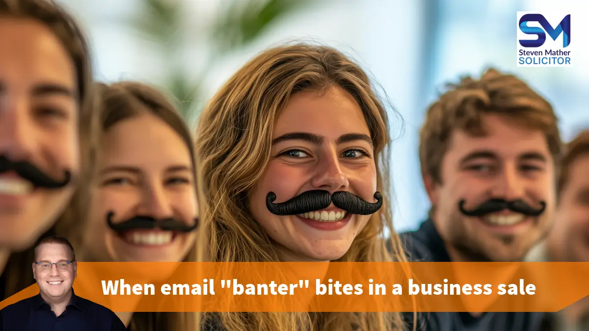 When email banter bites in a business sale warranty claims case