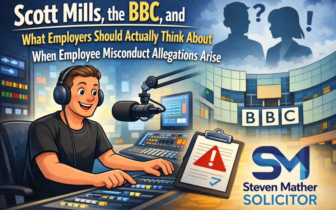 Scott Mills, the BBC, and what employers should actually think about when employee misconduct allegations arise