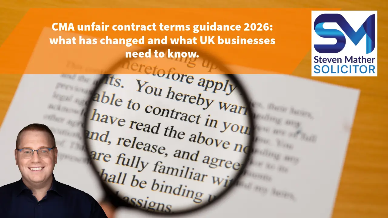 cma unfair contract terms july 2026